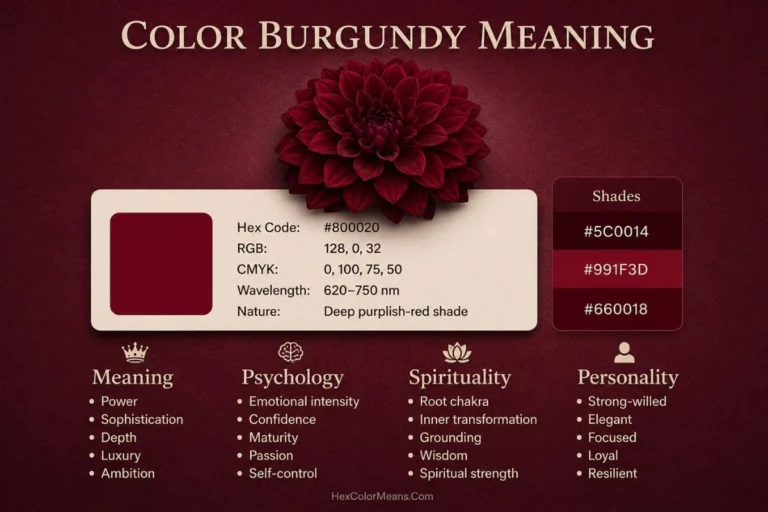 burgundy color meaning, symbolism, and psychology