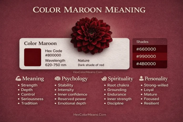 maroon color meaning, symbolism, and psychology